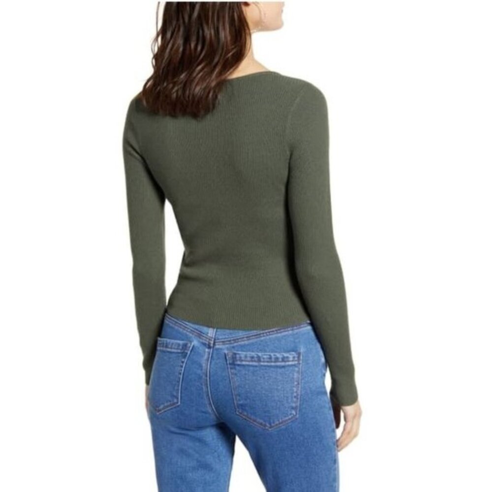 Leith Rib Wrap Sweater - Picture 2 of 6